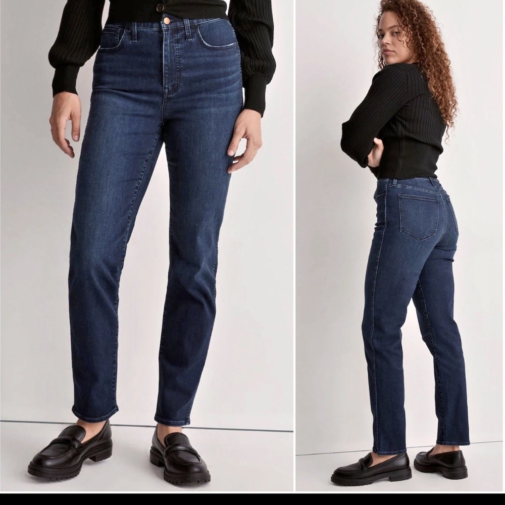 Madewell Roadtripper Stovepipe Lyocell Casual Crop Ankle Denim Jeans 27P - Picture 2 of 15